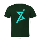 Mens T-Shirt | Forest Green (Running Man)